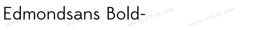 Edmondsans Bold字体转换